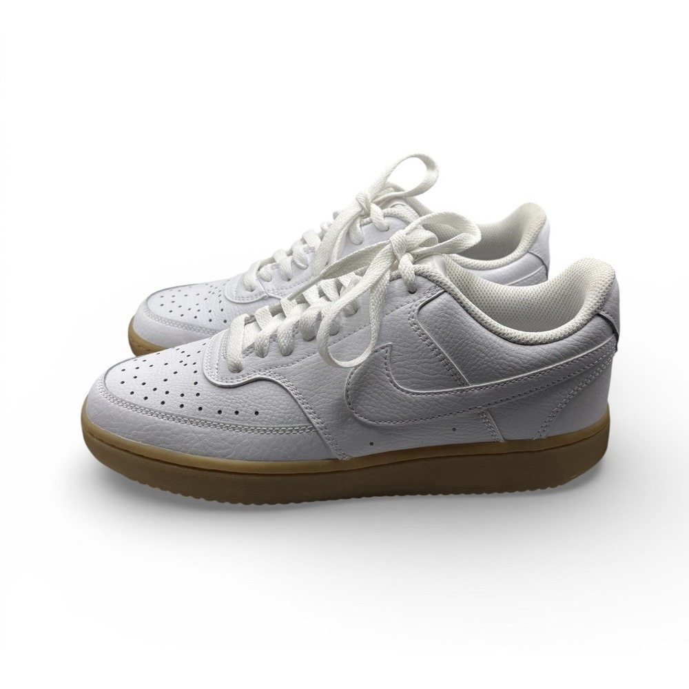 Nike Court Men's Vision Low Shoes Size 8 White Gum Box Without Lid -1463